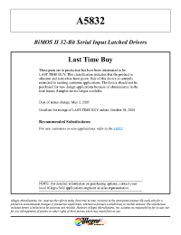 Datasheet UCN5832EP производства Allegro